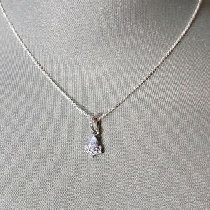 NWOT PANDORA SILVER .925 CZ NECKLACE WITH PENDANT